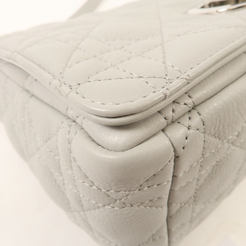 Dior 牛皮皮革Caro Medium銀扣肩,背袋-8