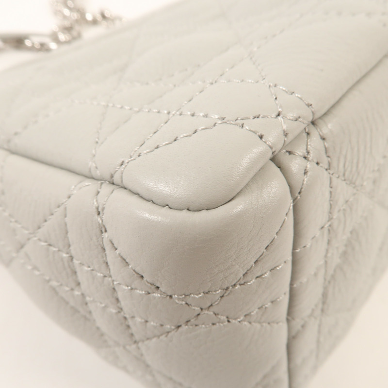 Dior 牛皮皮革Caro Medium銀扣肩,背袋-10