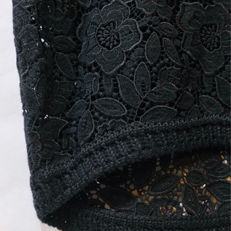 義大利精品ERMANNO SCERVINO立體蕾絲刺繡鏤空洋裝-0