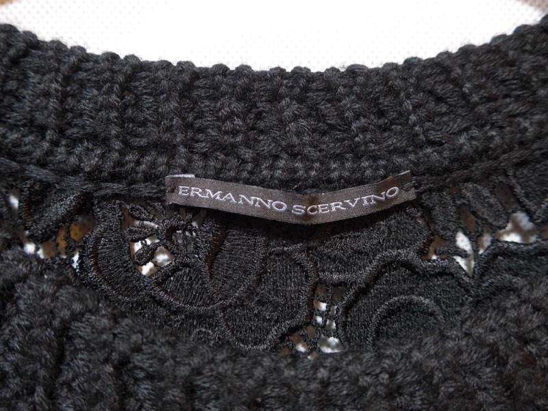 義大利精品ERMANNO SCERVINO立體蕾絲刺繡鏤空洋裝-2