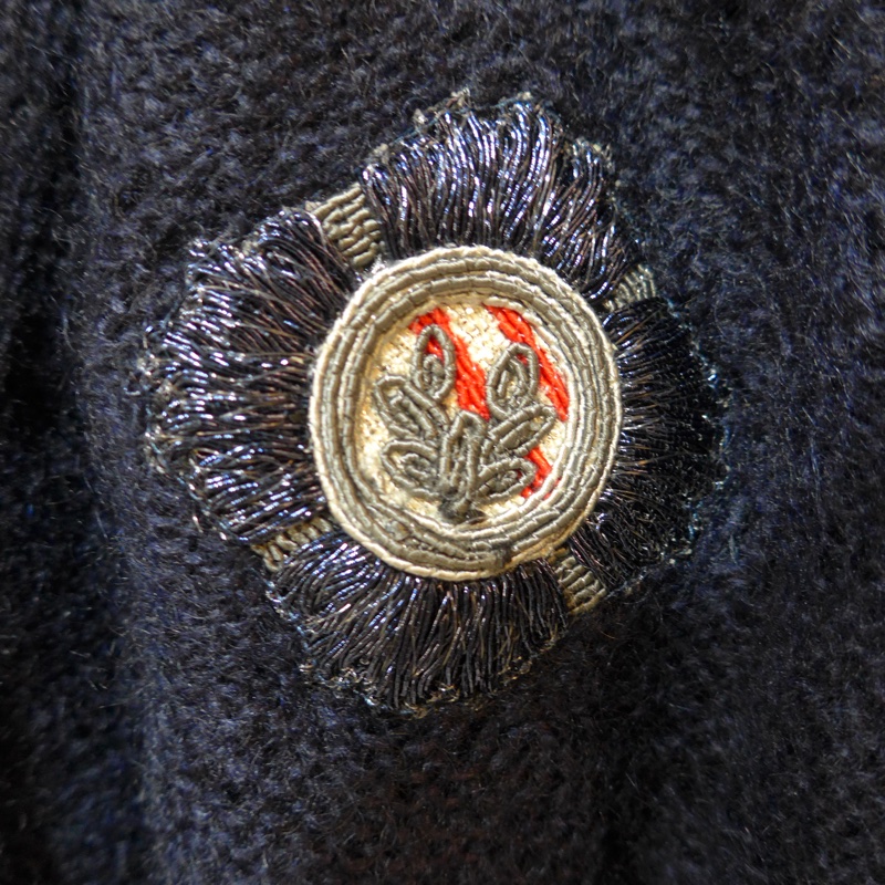 義大利精品ERMANNO SCERVINO深藍色針織毛衣外套-2