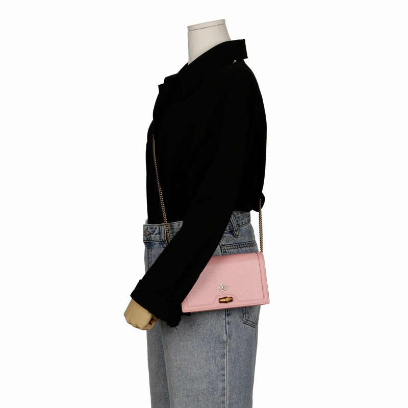 【包稅】GUCCI 戴安娜竹製迷你斜挎包-17