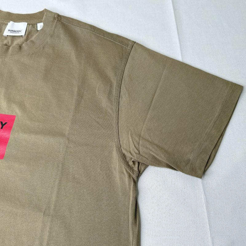 BURBERRY 短袖標誌印花棉質T恤-5