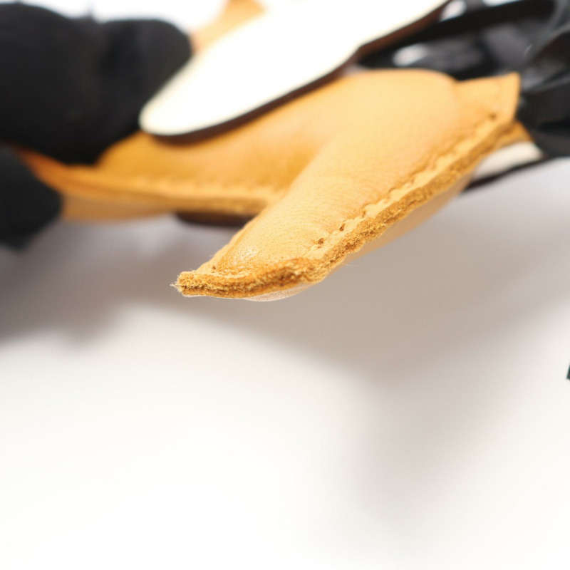 HERMES Rodeo Pegasus PM 吊飾 Agneau milo Swift 皮革 棕色 黑色 二手 女款 Z-6