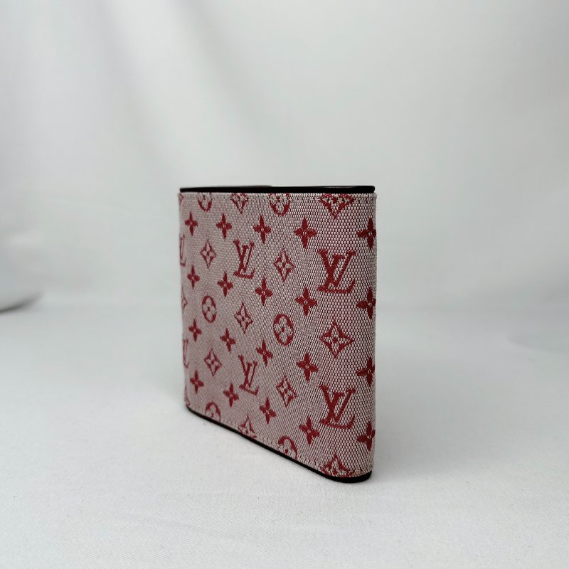 LV 單寧老花帆布短夾-5