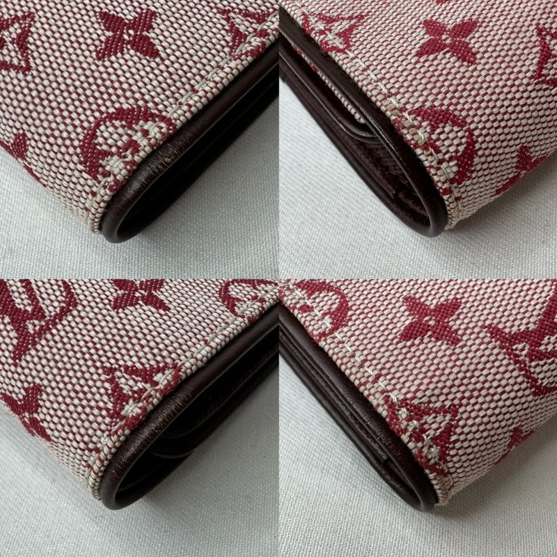 LV 單寧老花帆布短夾-10