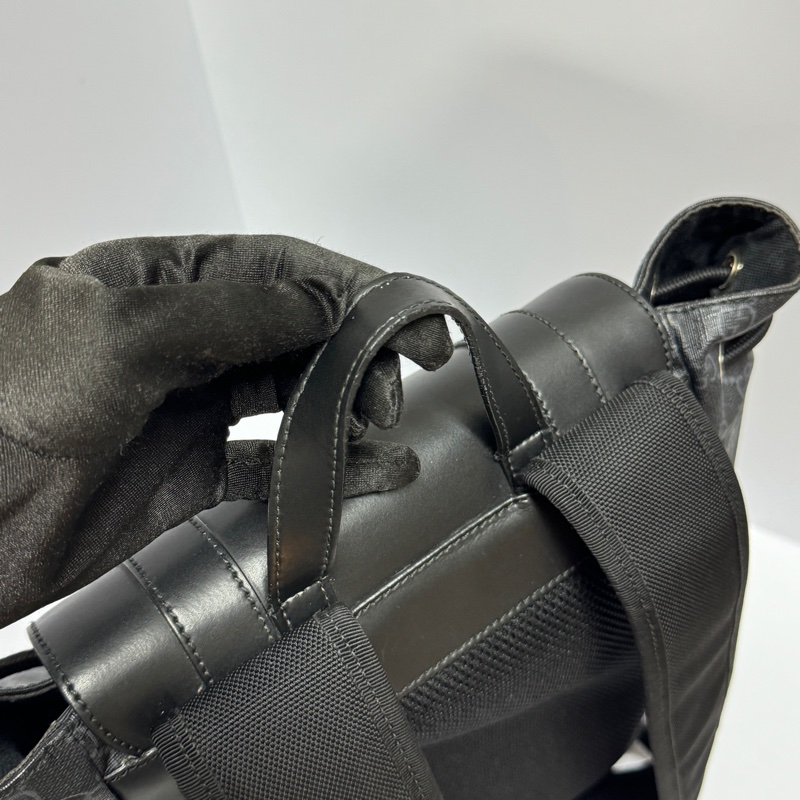 （極新🎁） GUCCI Supreme 黑老花 明星同款 後背包🎒專櫃11萬！-8