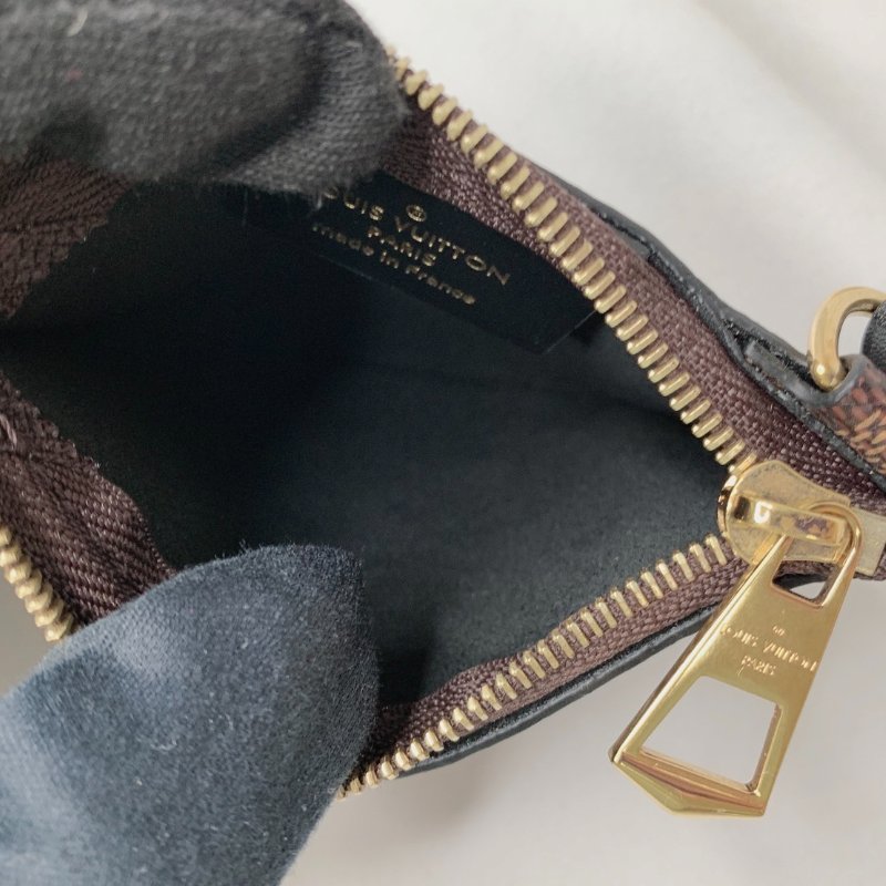 LV 棋盤格一字拉鏈零錢包-4