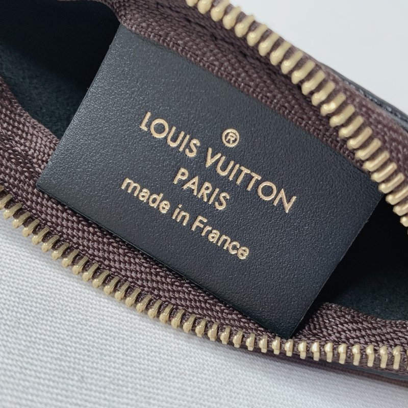 LV 棋盤格一字拉鏈零錢包-6