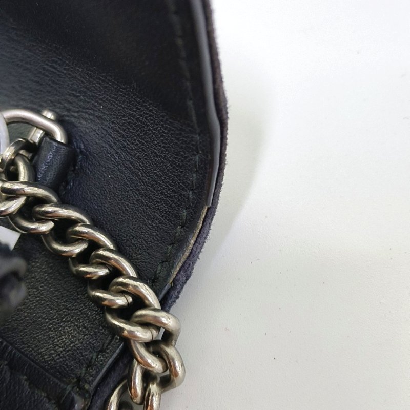 GUCCI Dionysus 超迷你 黑色絲絨虎頭鑲嵌酒神包斜背包單肩包 銀色五金 可拆式肩帶-9