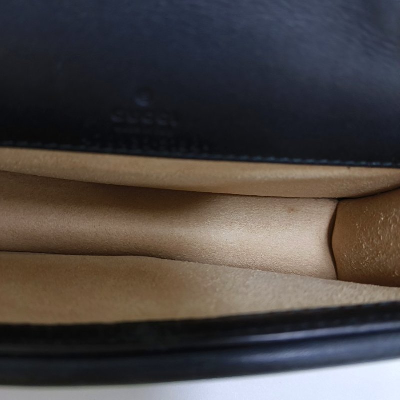 GUCCI Dionysus 超迷你 黑色絲絨虎頭鑲嵌酒神包斜背包單肩包 銀色五金 可拆式肩帶-15