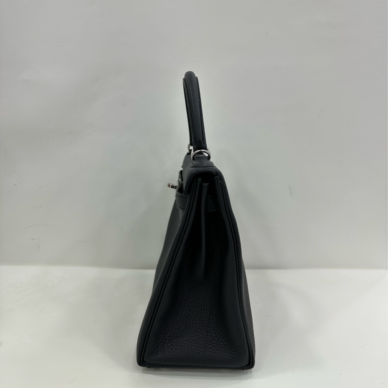 Hermes 愛馬仕 Kelly28黑銀 Togo W刻 copy購證-4