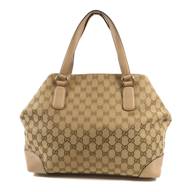 GUCCI 帆布GG Horsebit金扣肩背袋-1