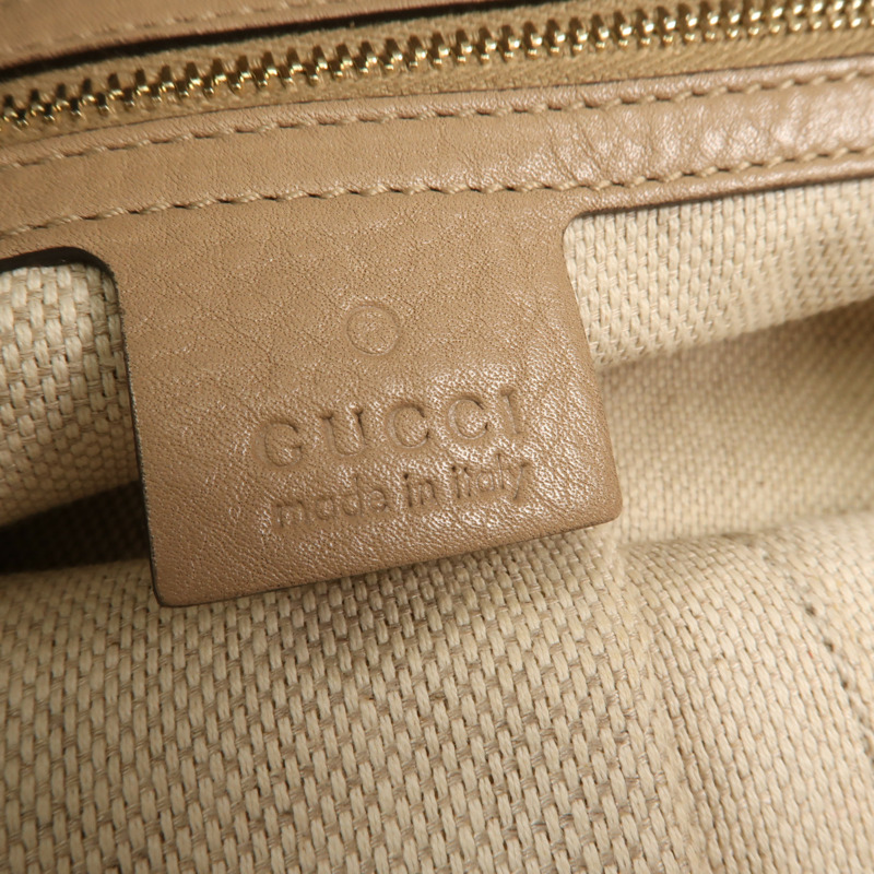 GUCCI 帆布GG Horsebit金扣肩背袋-10