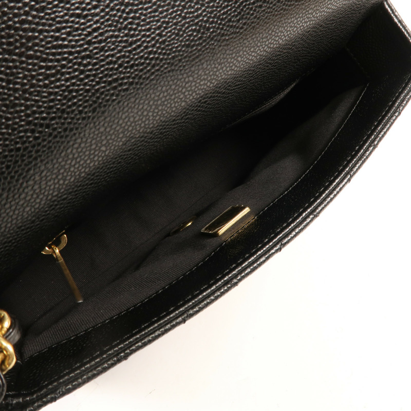 CHANEL 牛皮皮革Mini Flap Bag金扣鏈帶肩背袋-13