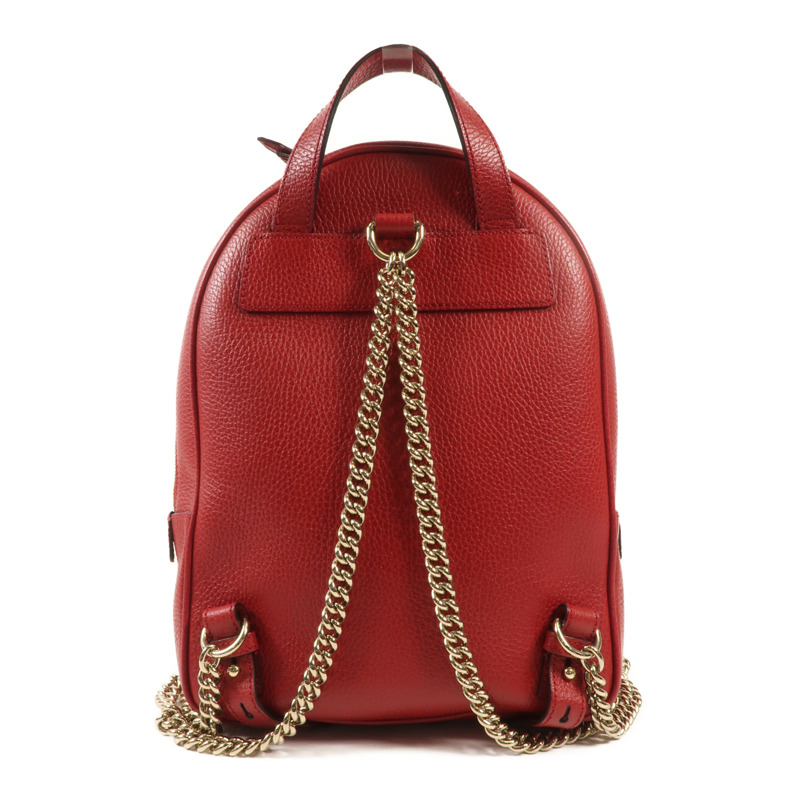 GUCCI 牛皮皮革Backpack金扣背包-1