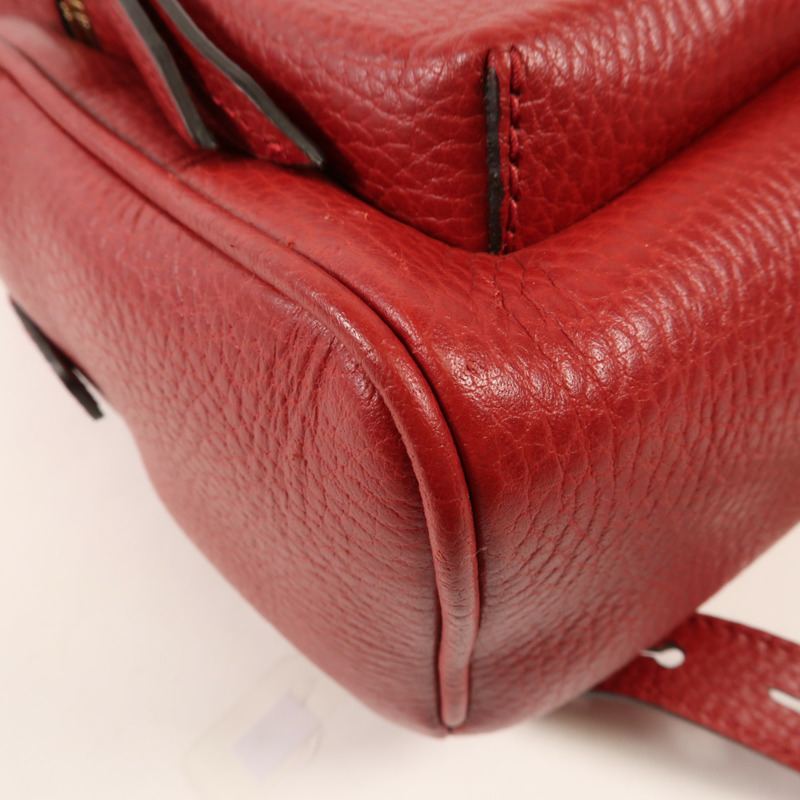 GUCCI 牛皮皮革Backpack金扣背包-5