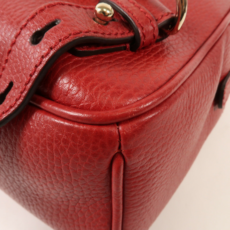 GUCCI 牛皮皮革Backpack金扣背包-8