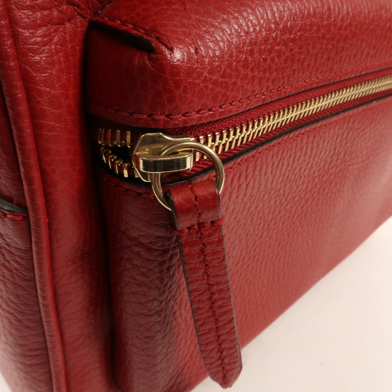 GUCCI 牛皮皮革Backpack金扣背包-9