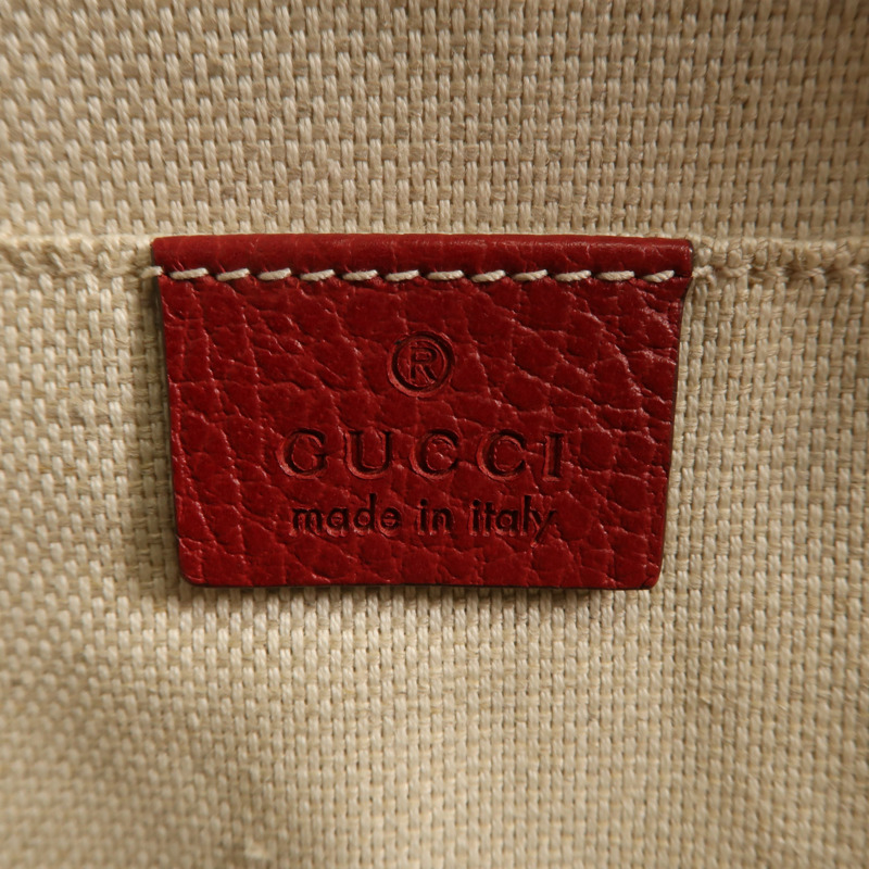 GUCCI 牛皮皮革Backpack金扣背包-10