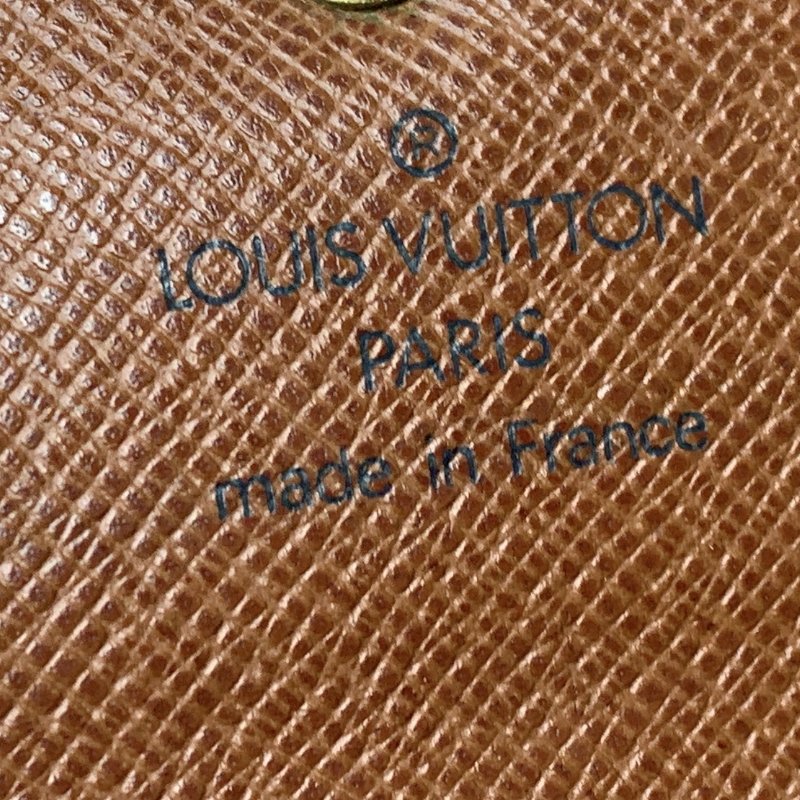 LV 經典Monogram老花扣式中夾-9