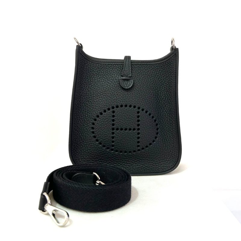 HERMES黑/銀釦 Evelyne 16-8