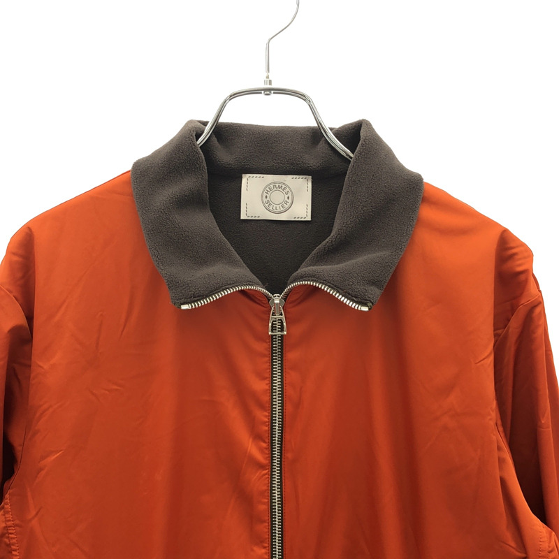 愛馬仕拉鍊夾克尼龍橙色二手女款 XL 碼-2