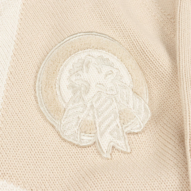 HERMES 針織毛衣 絲棉 尼龍 米色 二手 女款 34 碼-4