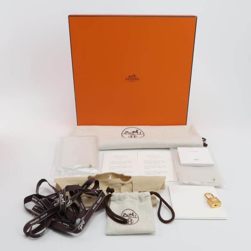 Hermes Birkin鉑金包25旋扣手提包Swift牛皮金扣9J火焰橘A刻-8