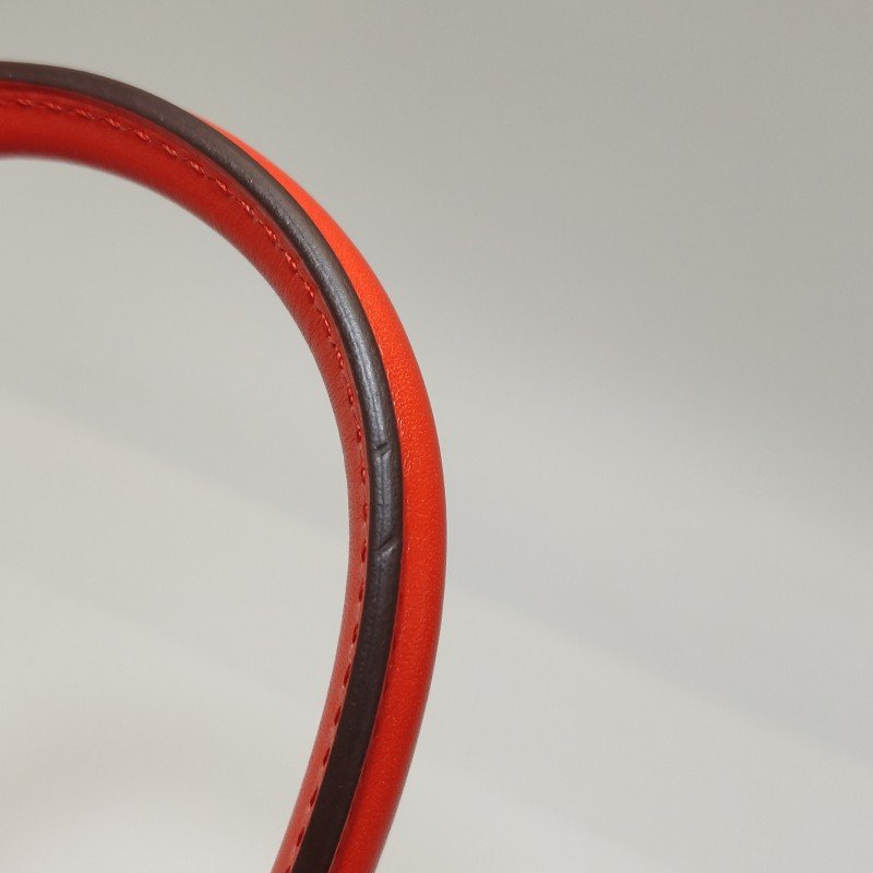 Hermes Birkin鉑金包25旋扣手提包Swift牛皮金扣9J火焰橘A刻-23