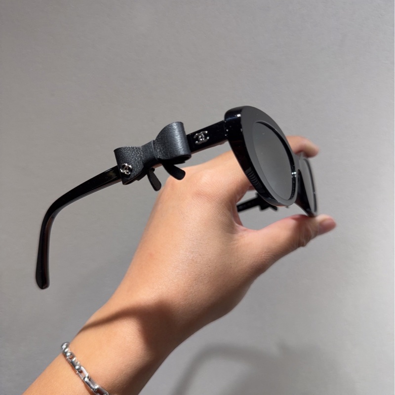 【全🆕】 chanel 25b蝴蝶結墨鏡 貓眼型太陽鏡-2