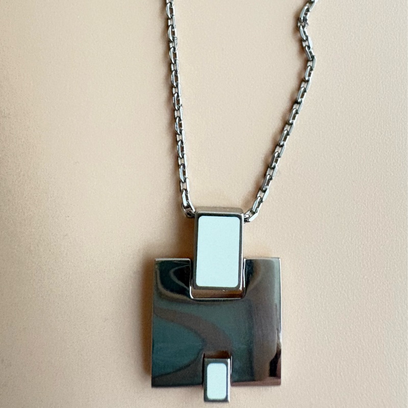 愛馬仕 HERMES H項鍊 白色-1