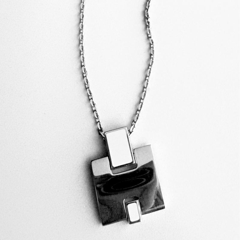 愛馬仕 HERMES H項鍊 白色-4