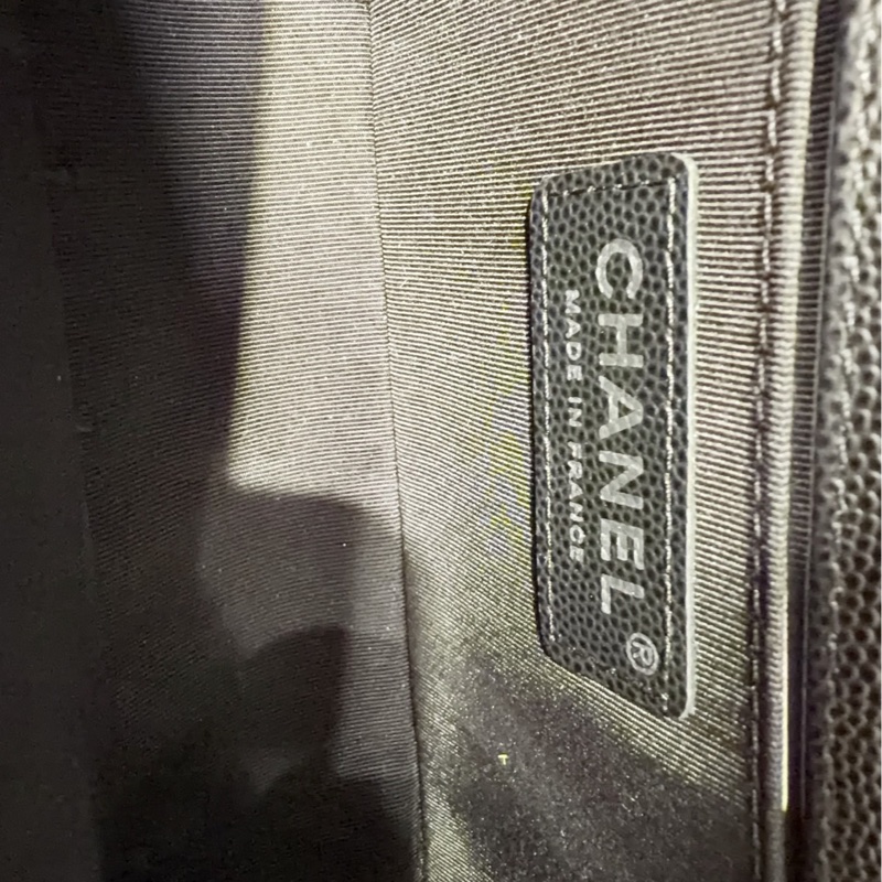 【全🆕 閒置】 chanel 黑銀荔枝皮leboy鏈條包 小號 單肩斜挎包-8