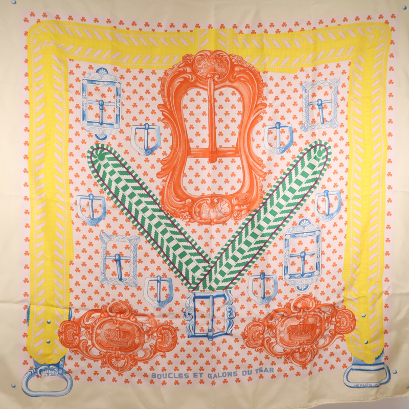 HERMES 絲質Scarf 90X90絲巾-0