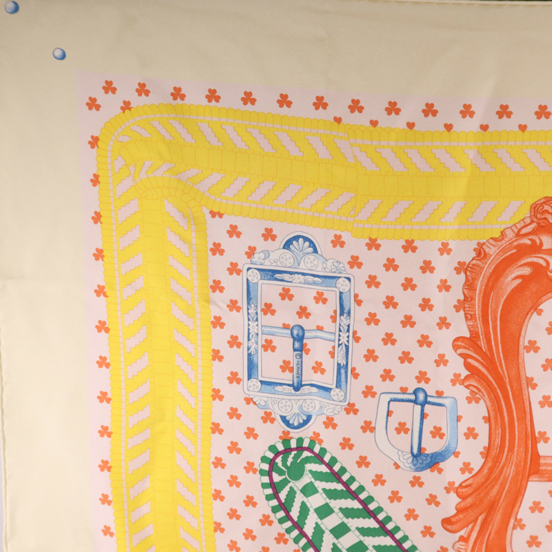 HERMES 絲質Scarf 90X90絲巾-1