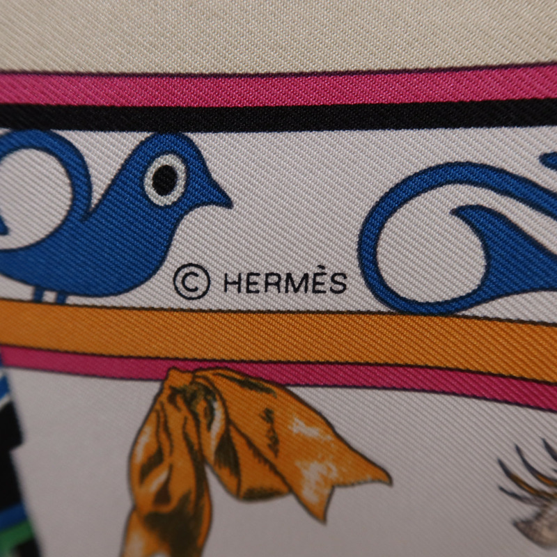 HERMES 絲質Scarf 90X90絲巾Multicolor-5
