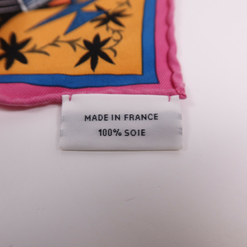 HERMES 絲質Scarf 90X90絲巾Multicolor-7