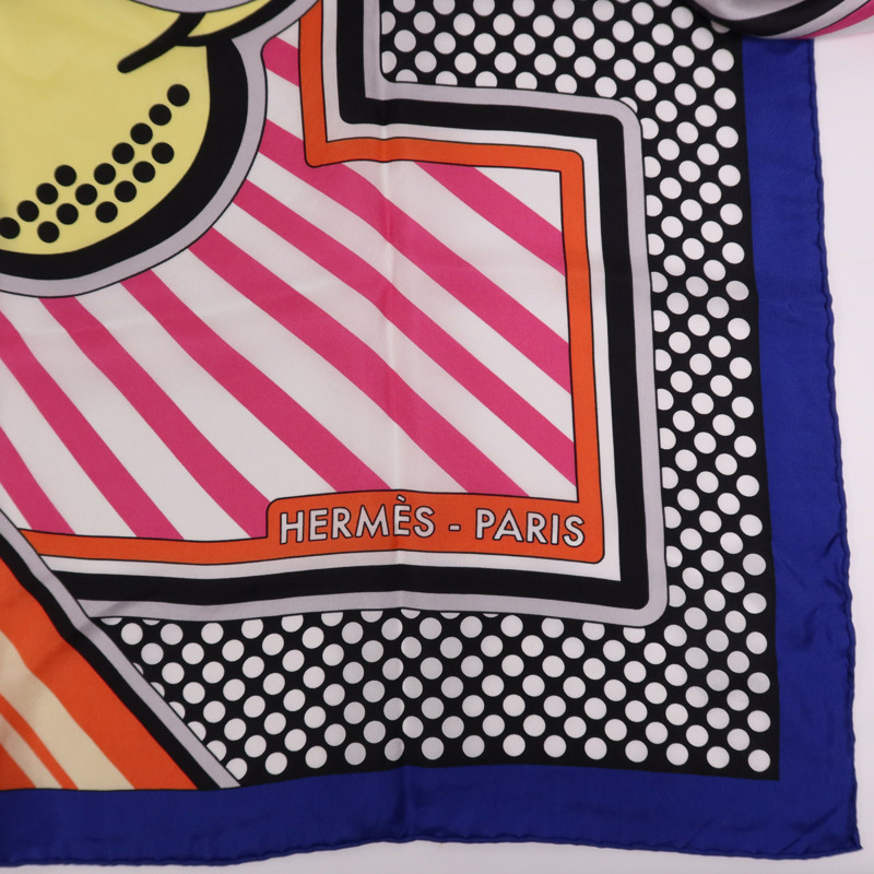HERMES 絲質Scarf 140X140絲巾Multicolor-8