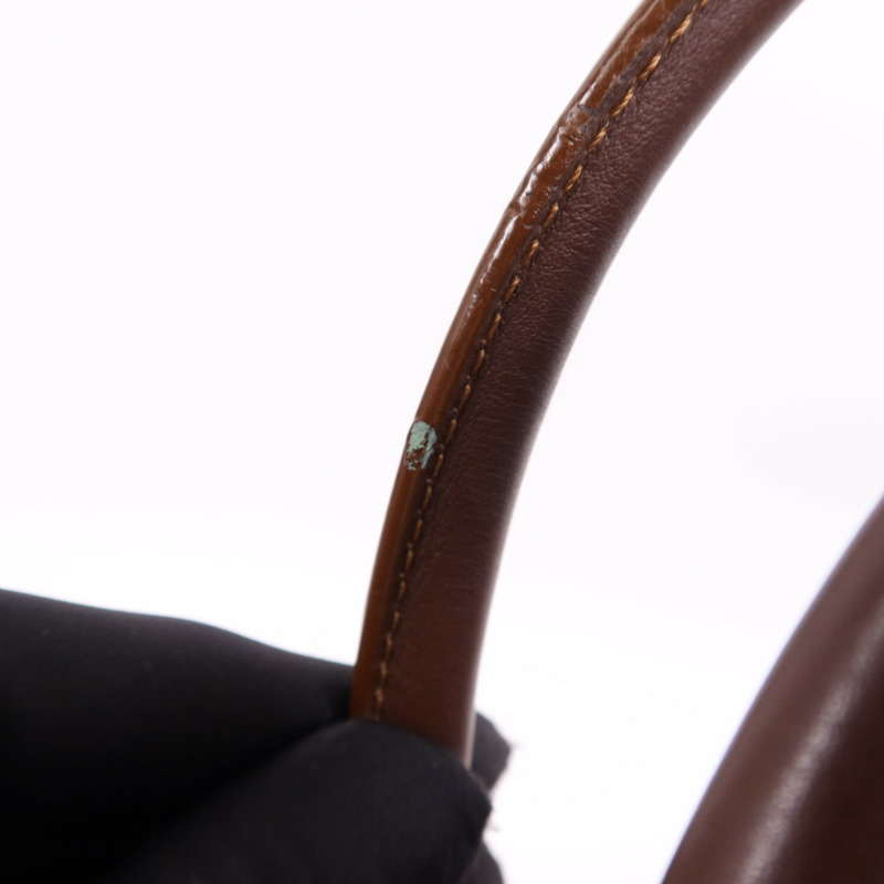 CELINE 牛仔布/皮革Macadam Hand Bag金扣手挽袋-10