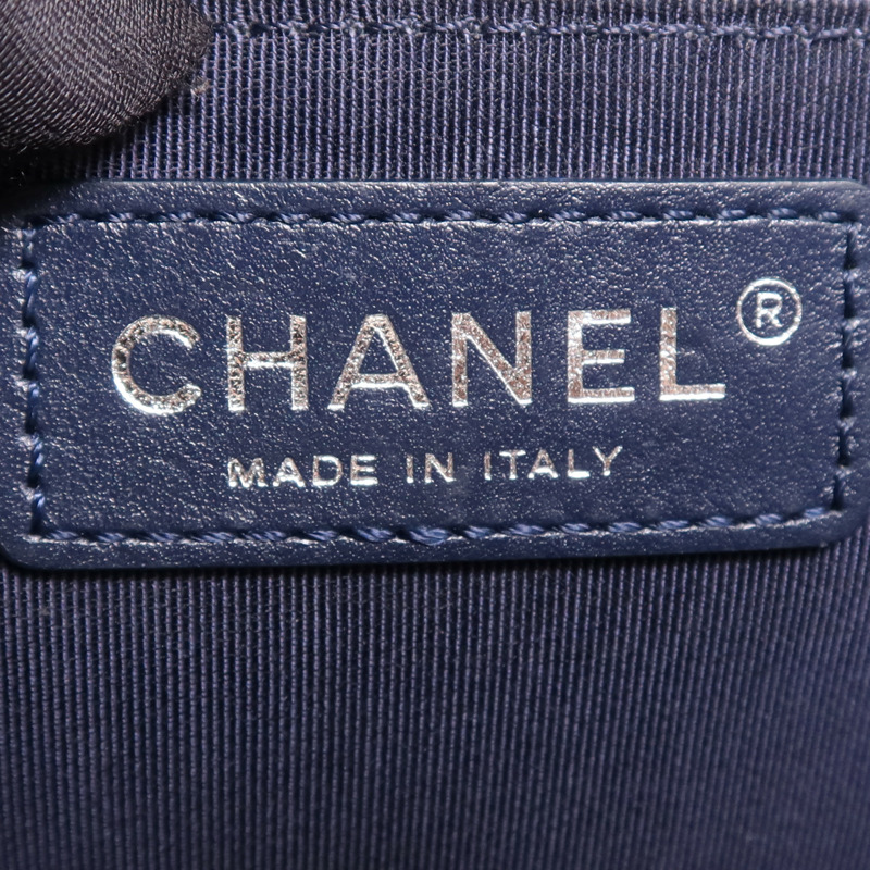 CHANEL 牛皮皮革Shoulder Bag銀扣鏈帶肩背袋-5