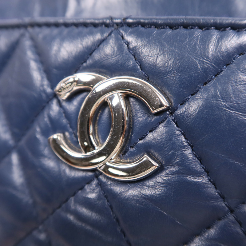 CHANEL 牛皮皮革Shoulder Bag銀扣鏈帶肩背袋-11