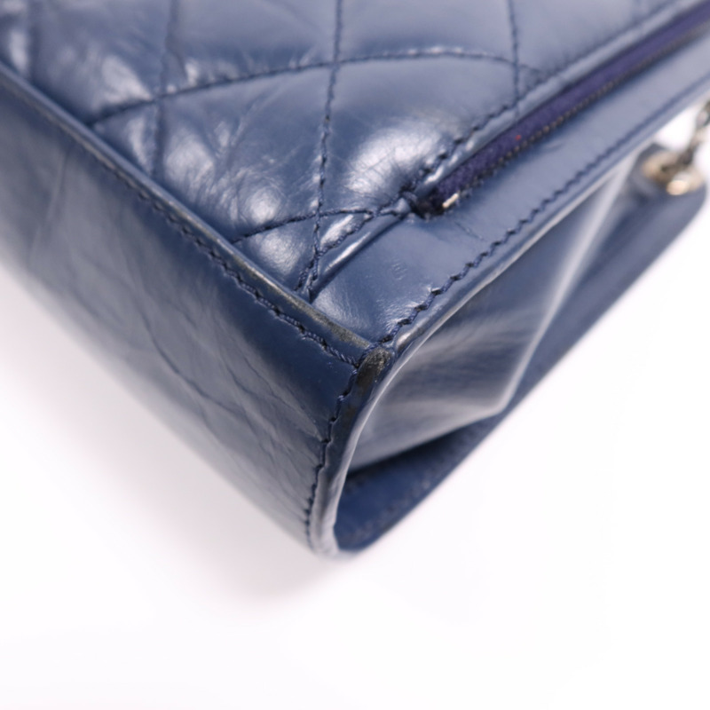 CHANEL 牛皮皮革Shoulder Bag銀扣鏈帶肩背袋-12