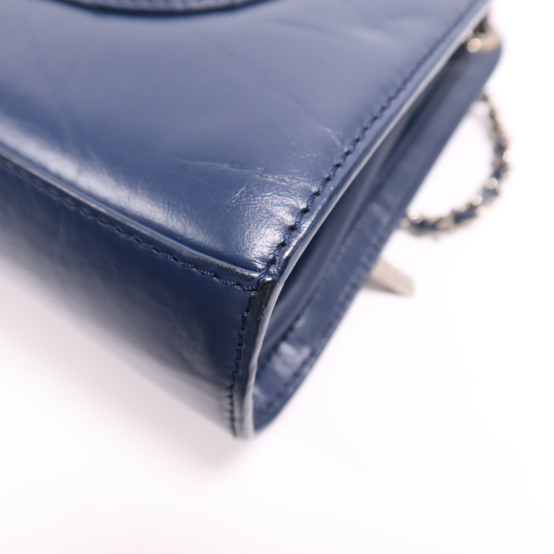 CHANEL 牛皮皮革Shoulder Bag銀扣鏈帶肩背袋-14