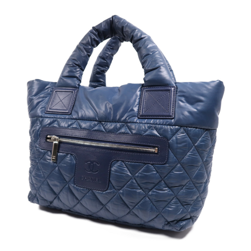 CHANEL 尼龍Coco Cocoon Small銀扣手挽袋-2
