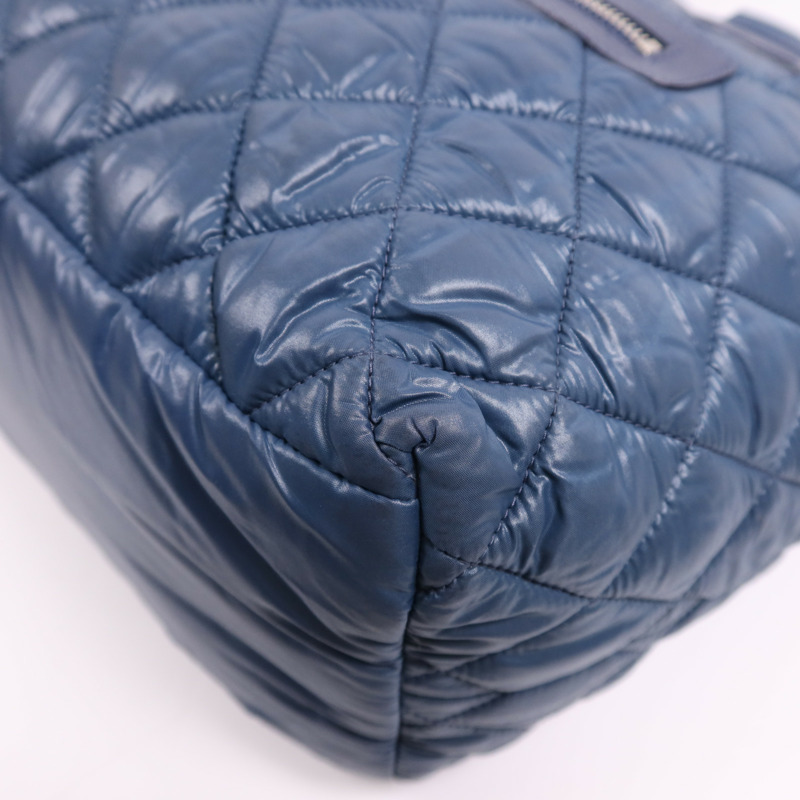 CHANEL 尼龍Coco Cocoon Small銀扣手挽袋-4