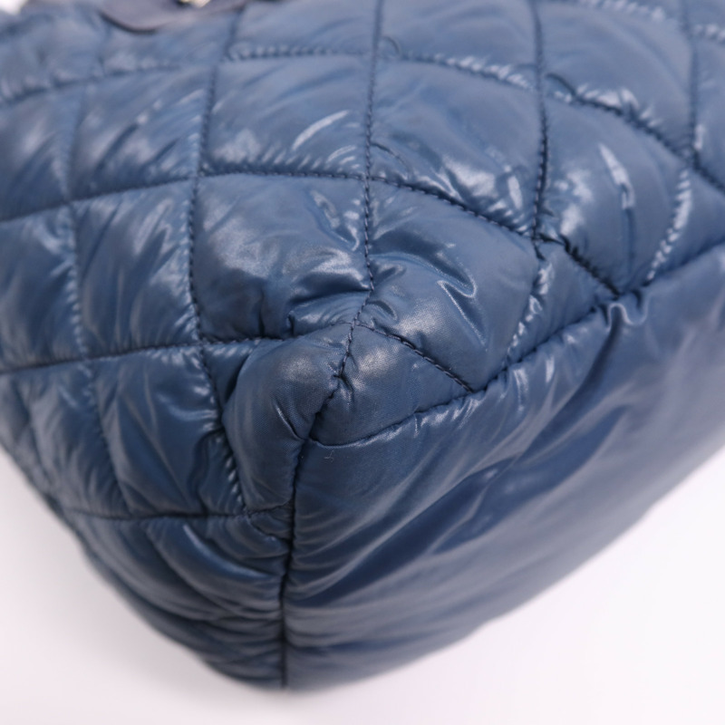 CHANEL 尼龍Coco Cocoon Small銀扣手挽袋-5