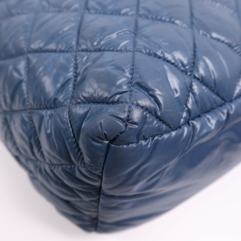 CHANEL 尼龍Coco Cocoon Small銀扣手挽袋-7