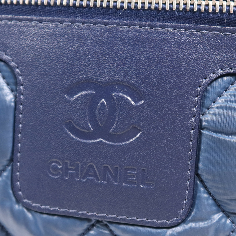 CHANEL 尼龍Coco Cocoon Small銀扣手挽袋-9