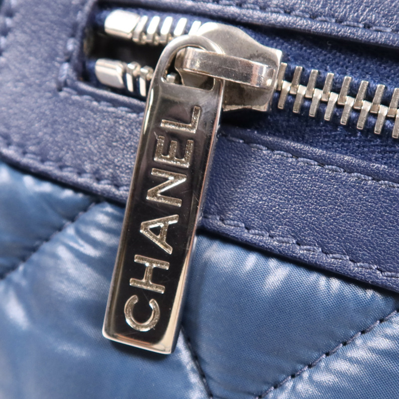 CHANEL 尼龍Coco Cocoon Small銀扣手挽袋-10